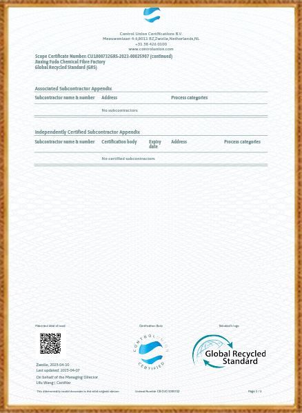 Jiaxing Fuda kjemisk fiberfabrikk