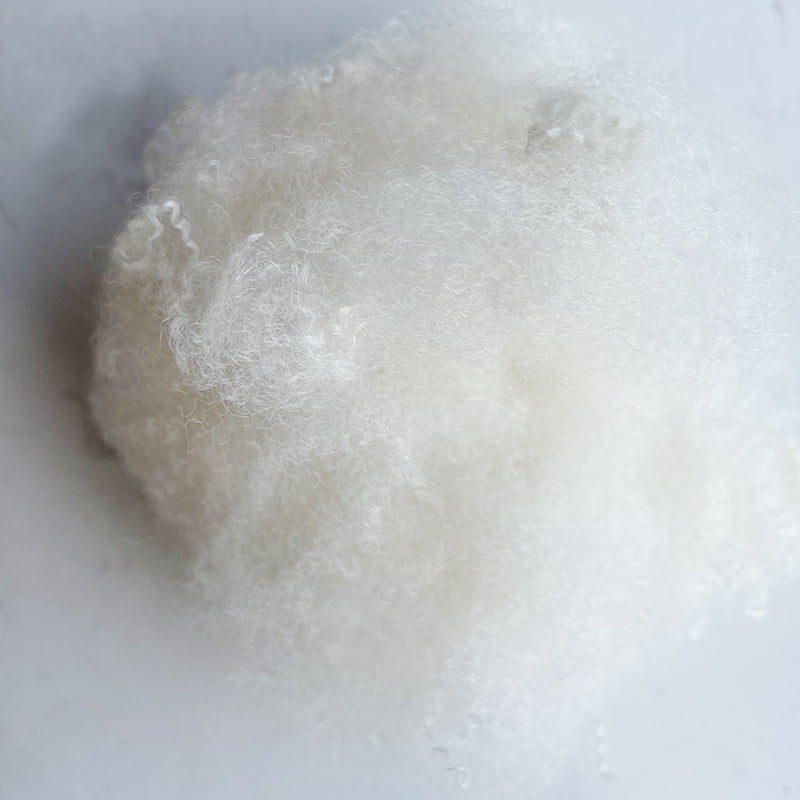 13DX120mm Teppegarn Spesialfiber Elfenbenshvit